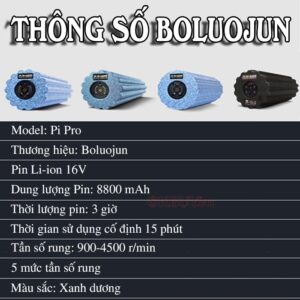 Con lăn massage thư giãn trị đau nhức căng cơ Booster Pi Roller Pro - Dòng cao cấp 14 boluojun pi pro new mau xanh duong