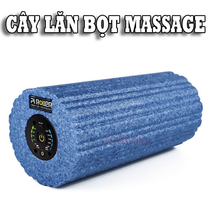 Con lăn massage thư giãn trị đau nhức căng cơ Booster Pi Roller Pro - Dòng cao cấp 15 cay lan bot massage rung tri dau nhuc