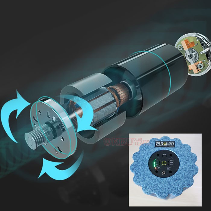 Con lăn massage thư giãn trị đau nhức căng cơ Booster Pi Roller Pro - Dòng cao cấp 18 cay lan massage boluojun pi pro mau