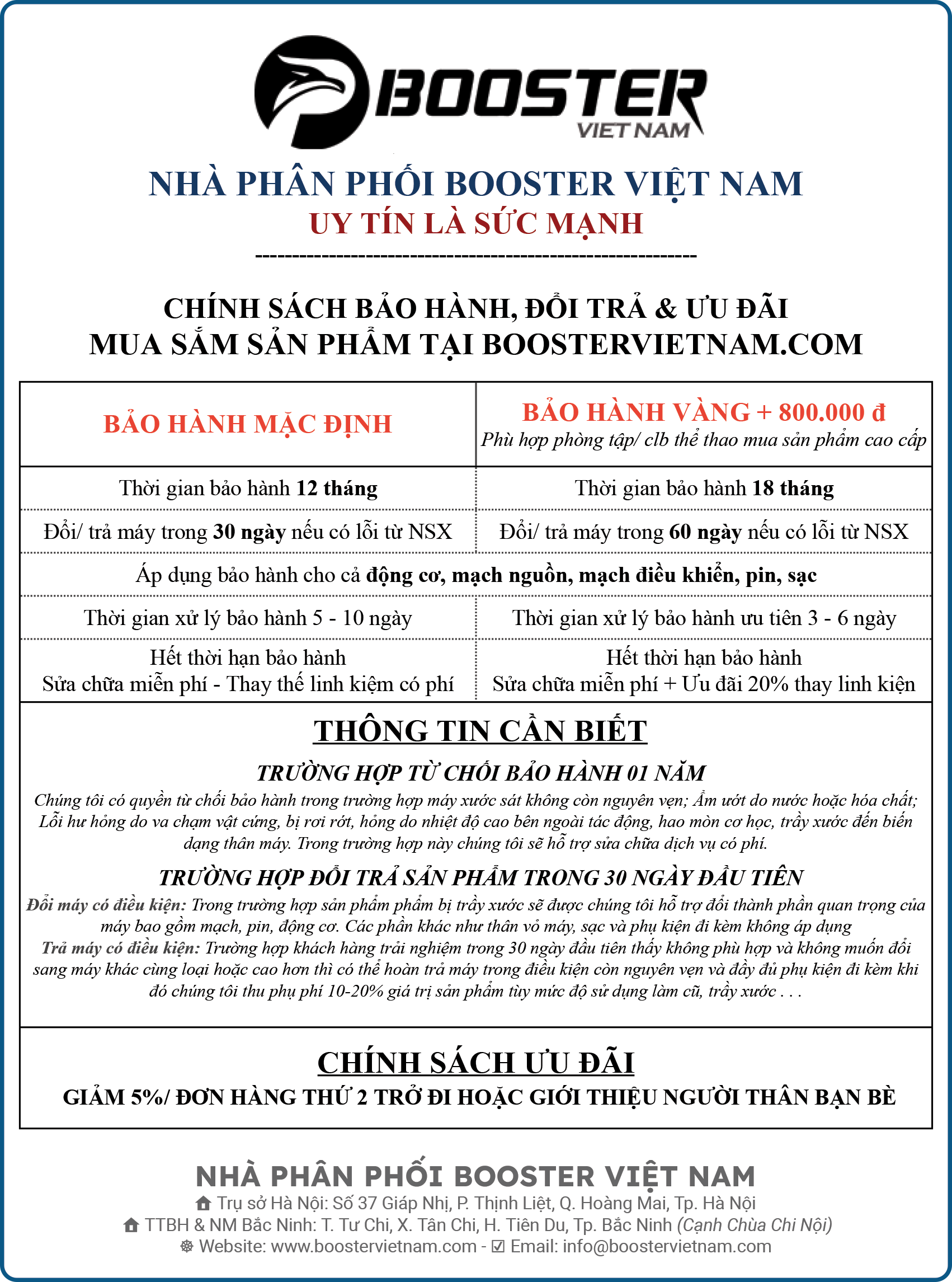 BOOSTER MINI POCKET M1 16 Chinh Sach Bao Hanh Booster Viet Nam